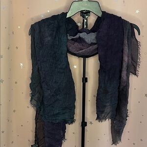 Black and Purple Grunge Women's Scarf
